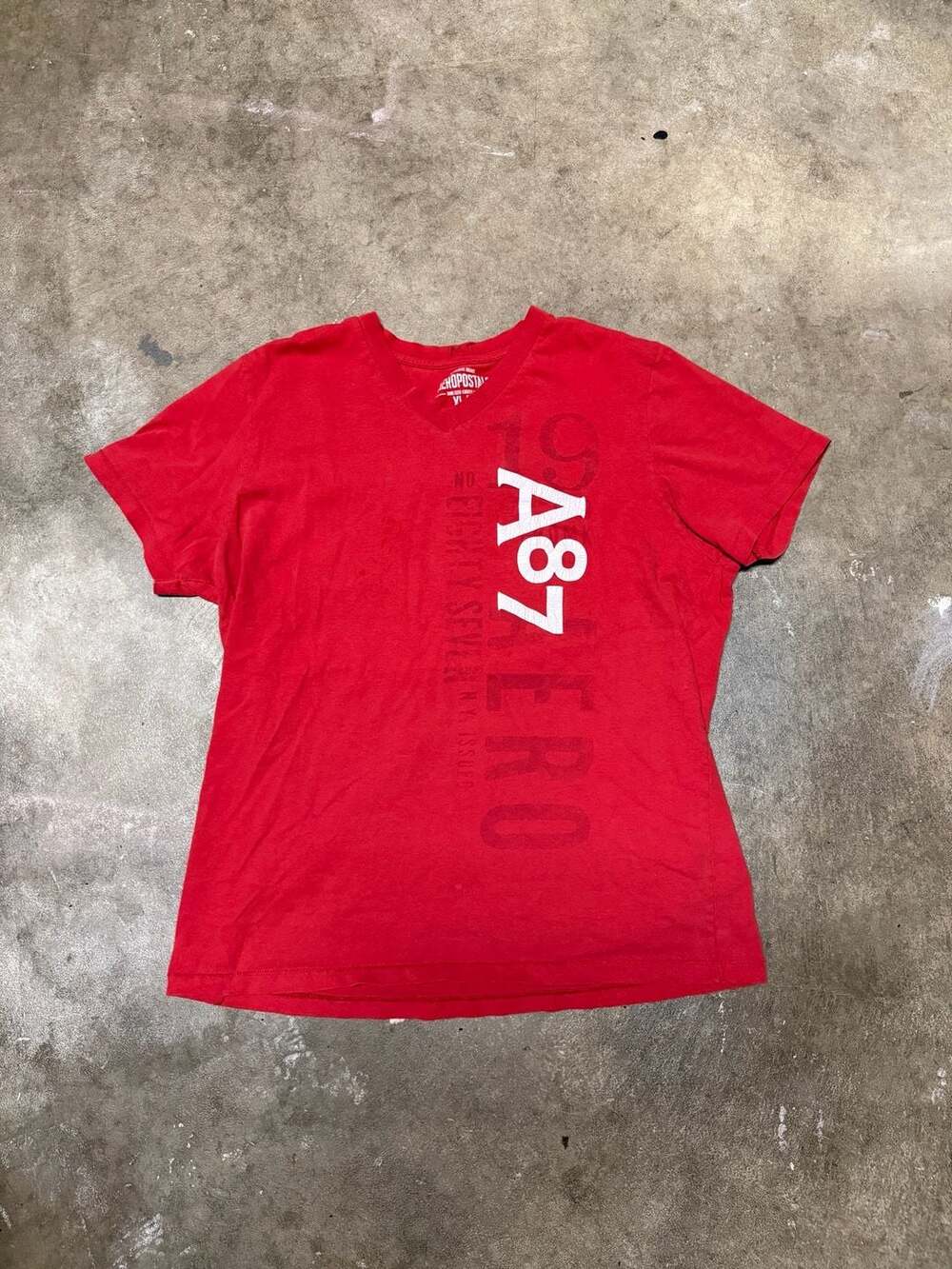 Aeropostale A87 Graphic T-Shirt Red XL